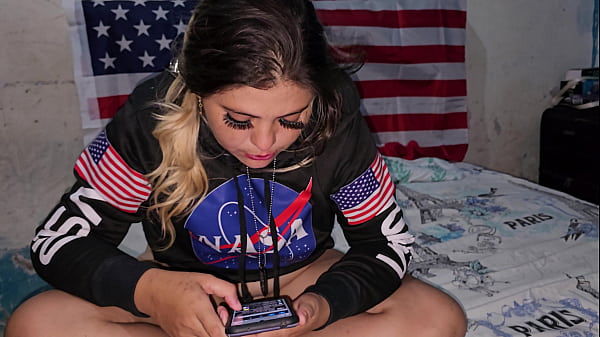 BLONDE RUNS HER TONGUE OVER MY BAT.