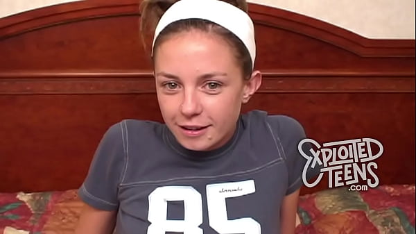 Teen with a hairy cunt makes her first POV porn